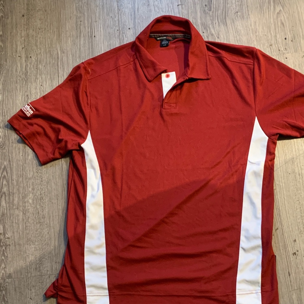 Classic Red and White Polo Shirt